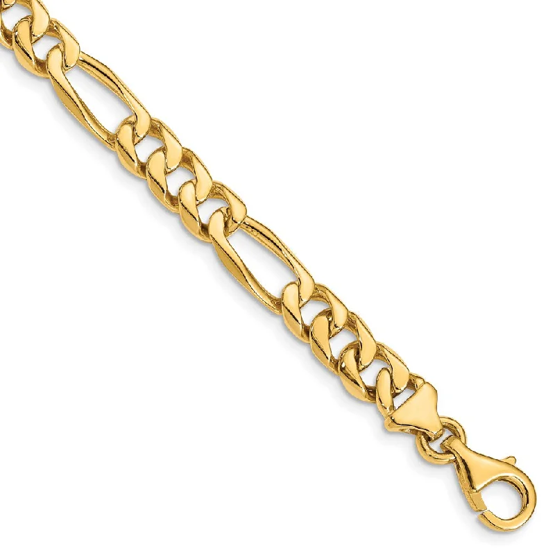 Elegant Designs, Unbeatable Discounts – Shop Jewelry Now Men's 14k Yellow Gold, 7mm Figaro Chain Bracelet, 8 Inch Elegant Designs, Unbeatable Discounts – Shop Jewelry Now Men's 14k Yellow Gold, 7mm Figaro Chain Bracelet, 8 Inch