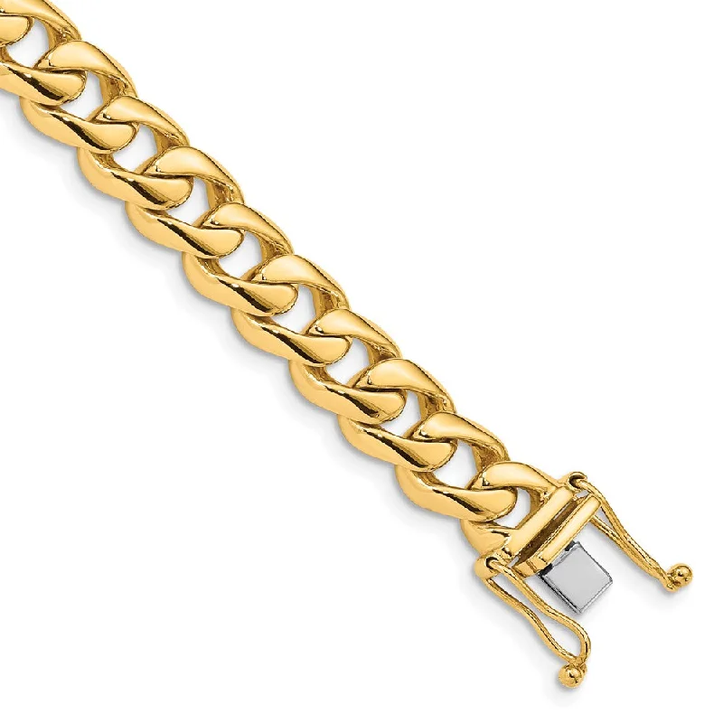 Special Sale On Handcrafted Jewelry – Shop Today Men's 14k Yellow Gold, 8.75mm Rounded Curb Chain Bracelet, 8 Inch Special Sale On Handcrafted Jewelry – Shop Today Men's 14k Yellow Gold, 8.75mm Rounded Curb Chain Bracelet, 8 Inch
