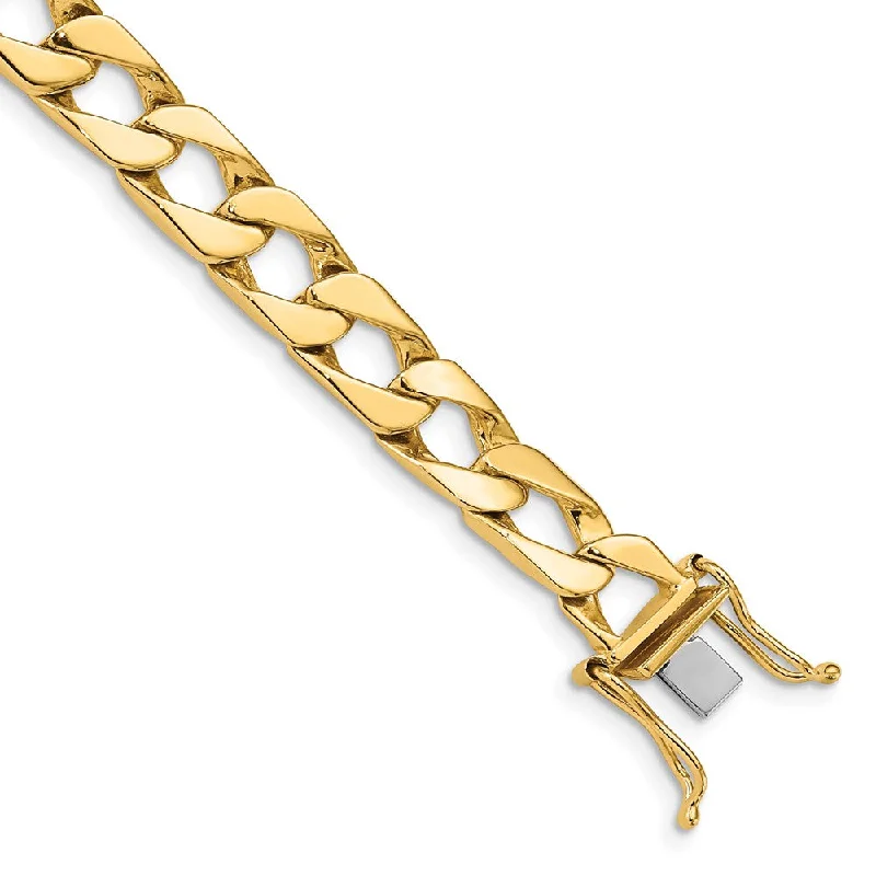 Sparkle More For Less – Jewelry Sale Happening Now Men's 14k Yellow Gold, 8mm Fancy Link Chain Bracelet - 8 Inch Sparkle More For Less – Jewelry Sale Happening Now Men's 14k Yellow Gold, 8mm Fancy Link Chain Bracelet - 8 Inch