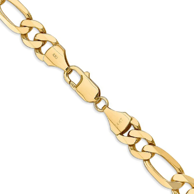 Last Chance To Grab Your Favorite Jewelry At A Discount Men's 8.75mm, 14k Yellow Gold, Flat Figaro Chain Bracelet Last Chance To Grab Your Favorite Jewelry At A Discount Men's 8.75mm, 14k Yellow Gold, Flat Figaro Chain Bracelet