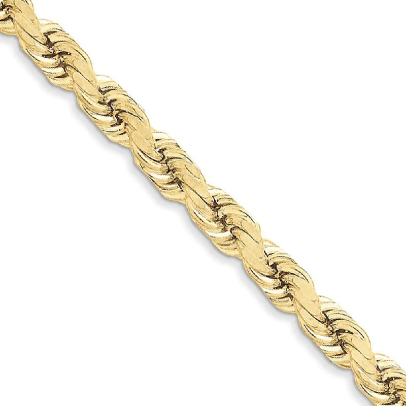 Affordable Luxury Jewelry For Every Occasion Men's 8mm 10k Yellow Gold Diamond Cut Solid Rope Chain Bracelet Affordable Luxury Jewelry For Every Occasion Men's 8mm 10k Yellow Gold Diamond Cut Solid Rope Chain Bracelet