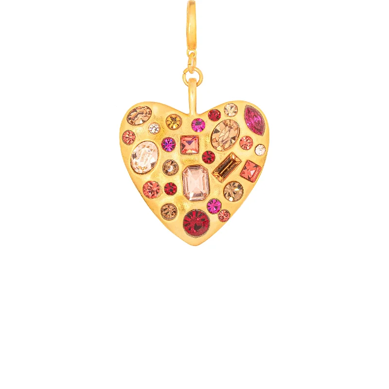 Final Call – Shop Exquisite Jewelry Before It's Gone Mosaic Gem Heart Clip-On Charm Final Call – Shop Exquisite Jewelry Before It's Gone Mosaic Gem Heart Clip-On Charm