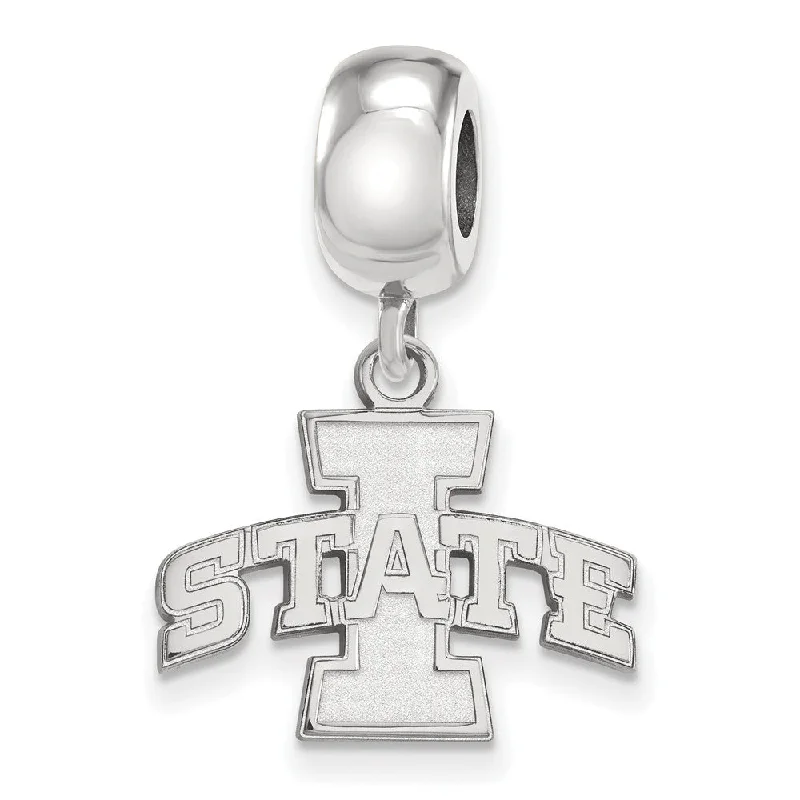 Sparkle On A Budget – Fine Jewelry For Less Sterling Silver Iowa State University 'I State Inch Dangle Bead Charm Sparkle On A Budget – Fine Jewelry For Less Sterling Silver Iowa State University 'I State Inch Dangle Bead Charm