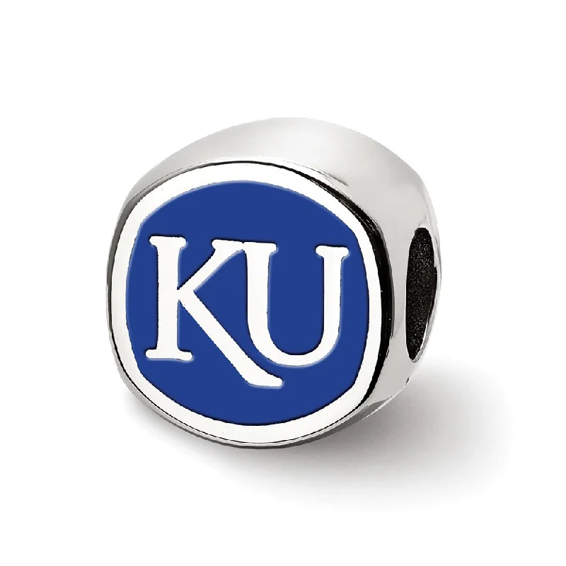 Elegant Jewelry Styles At Budget-Friendly Prices Sterling Silver The University of Kansas Cushion Shape Bead Charm Elegant Jewelry Styles At Budget-Friendly Prices Sterling Silver The University of Kansas Cushion Shape Bead Charm