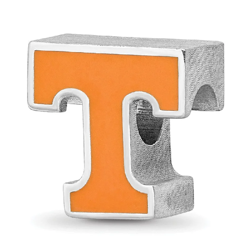 Fashion-Forward Jewelry At Incredible Prices Sterling Silver University of Tennessee Enameled Logo Bead Charm