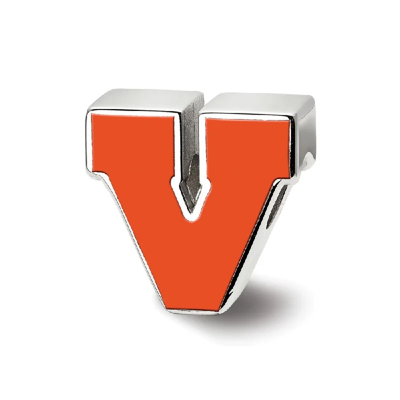 Make Every Moment Shine – Jewelry Discounts Available Sterling Silver University of Virginia Block V Enamel Bead Charm Make Every Moment Shine – Jewelry Discounts Available Sterling Silver University of Virginia Block V Enamel Bead Charm