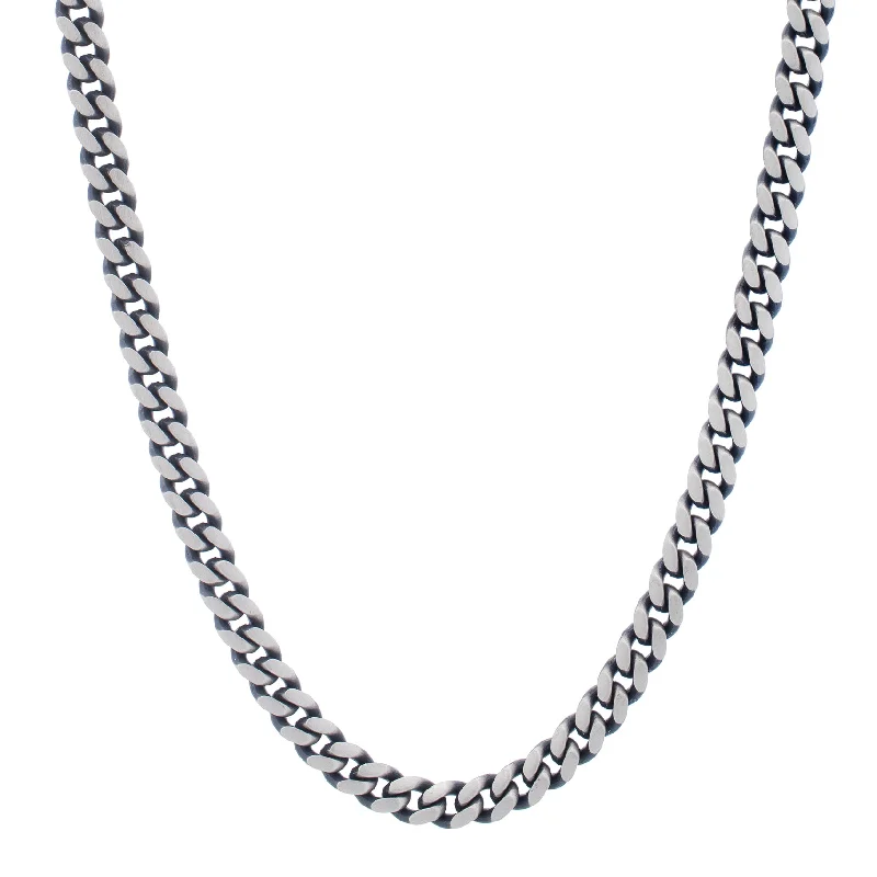 Bohemian-Inspired Jewelry For Free-Spirited Fashion Silver Gun Metal Miami Cuban Chain Bohemian-Inspired Jewelry For Free-Spirited Fashion Silver Gun Metal Miami Cuban Chain