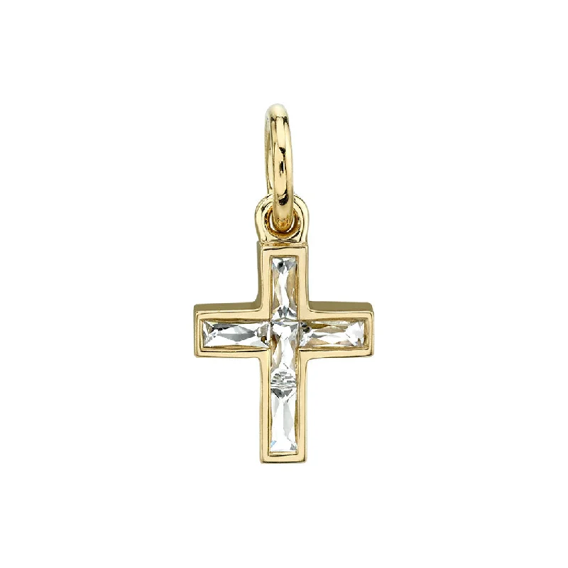 Luxury Jewelry At Unbeatable Discounts Single Stone Mini French Cut Carmela Cross