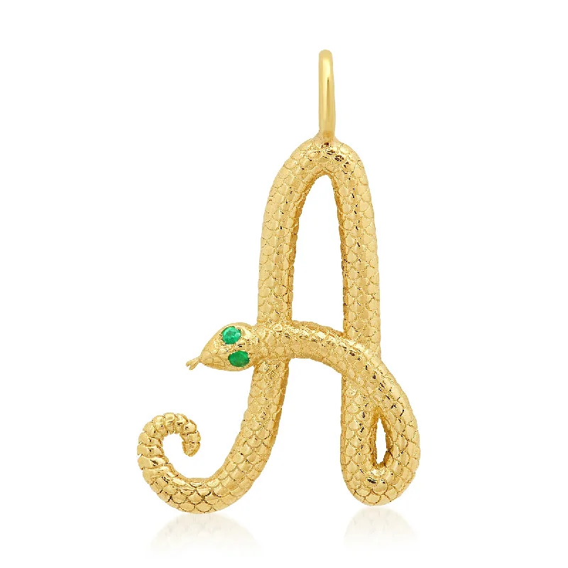 Premium Jewelry, Premium Discounts – Act Fast Snake Initial Charm