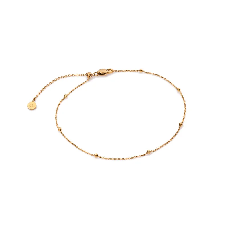 Clearance Sale On High-End Jewelry Collections Sphere Chain Anklet (Gold)