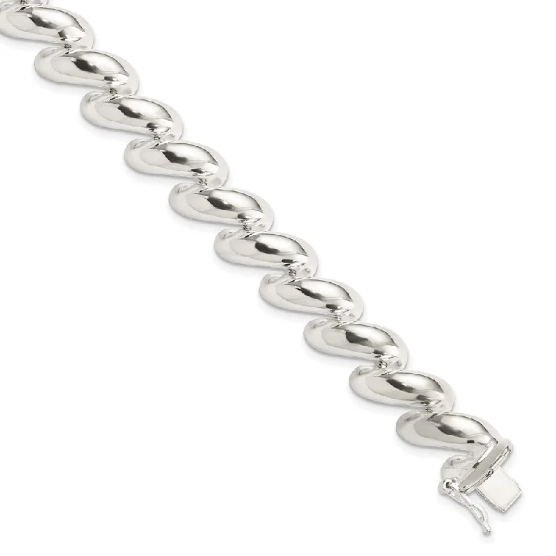 Trending Jewelry Styles Now At Limited-Time Discounts Sterling Silver 10mm Polished San Marco Chain Bracelet, 7 Inch Trending Jewelry Styles Now At Limited-Time Discounts Sterling Silver 10mm Polished San Marco Chain Bracelet, 7 Inch