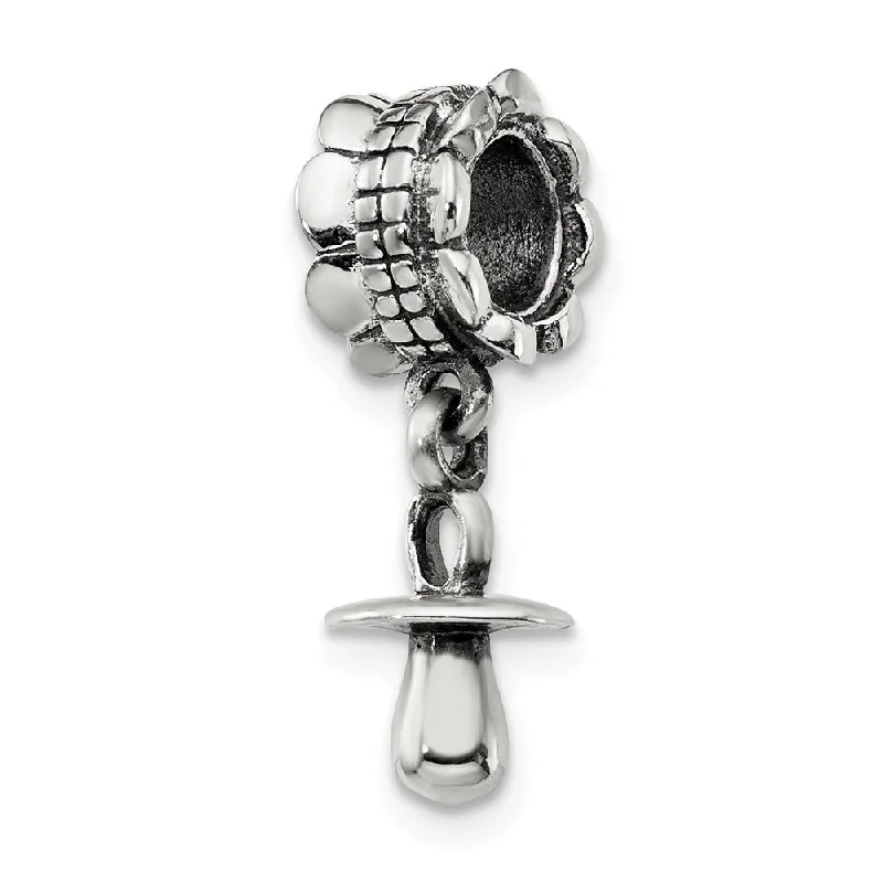 Dazzle With Discounts – Shop Jewelry On Sale Sterling Silver Baby Pacifier Dangle Bead Charm Dazzle With Discounts – Shop Jewelry On Sale Sterling Silver Baby Pacifier Dangle Bead Charm