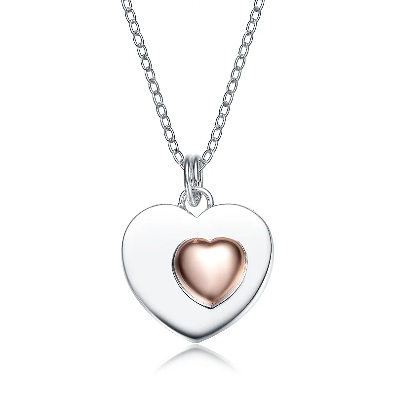 Elegant Jewelry, Exclusive Prices – Shop Now Sterling Silver Copper Heart Pendant