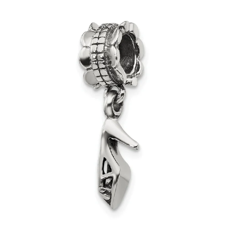 Grab Your Favorite Jewelry At The Lowest Prices Sterling Silver High Heel Dangling Shoe Bead Charm Grab Your Favorite Jewelry At The Lowest Prices Sterling Silver High Heel Dangling Shoe Bead Charm