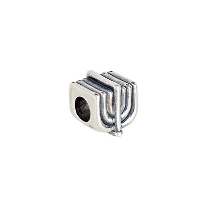 Beautiful Jewelry, Breathtaking Discounts – Hurry In Sterling Silver Menorah Bead Charm