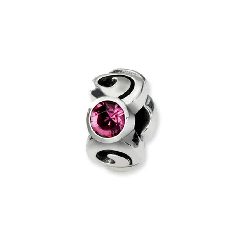Upgrade Your Jewelry Collection For Less Sterling Silver October Crystal Birthstone, 3-Stone Bead Charm Upgrade Your Jewelry Collection For Less Sterling Silver October Crystal Birthstone, 3-Stone Bead Charm