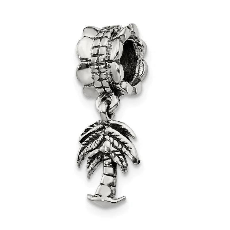 Shop Stylish Jewelry Now And Save Big Sterling Silver Palm Tree Dangle Bead Charm