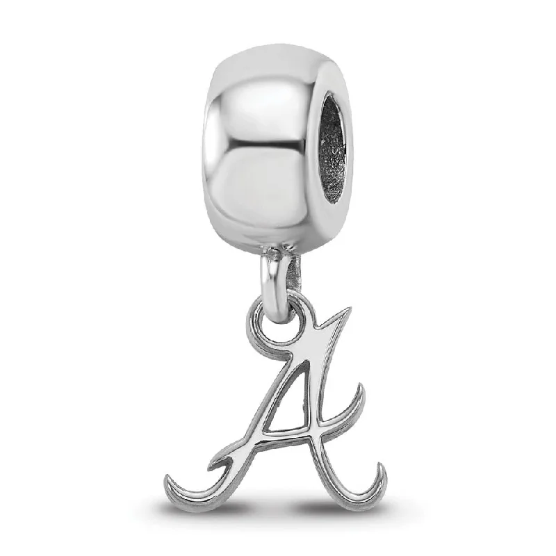 Elegant Rose Gold Jewelry For A Stylish Touch Sterling Silver Rhodium Plated MLB Atlanta Braves XS Dangle Bead Charm Elegant Rose Gold Jewelry For A Stylish Touch Sterling Silver Rhodium Plated MLB Atlanta Braves XS Dangle Bead Charm