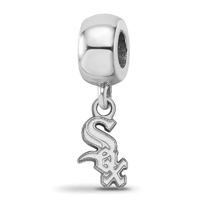 Must-Have Jewelry At Unbelievable Discounts Sterling Silver Rhodium Plated MLB Chicago White Sox XS Dangle Bead Must-Have Jewelry At Unbelievable Discounts Sterling Silver Rhodium Plated MLB Chicago White Sox XS Dangle Bead