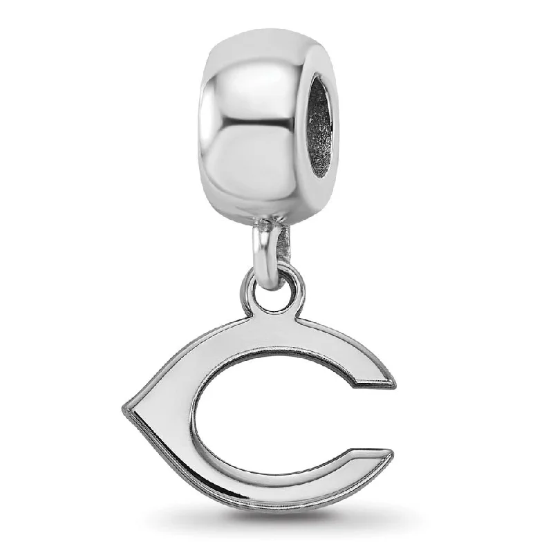 Last Chance To Shop High-End Jewelry At Markdown Prices Sterling Silver Rhodium Plated MLB Cincinnati Reds 'C' XS Dangle Bead Last Chance To Shop High-End Jewelry At Markdown Prices Sterling Silver Rhodium Plated MLB Cincinnati Reds 'C' XS Dangle Bead