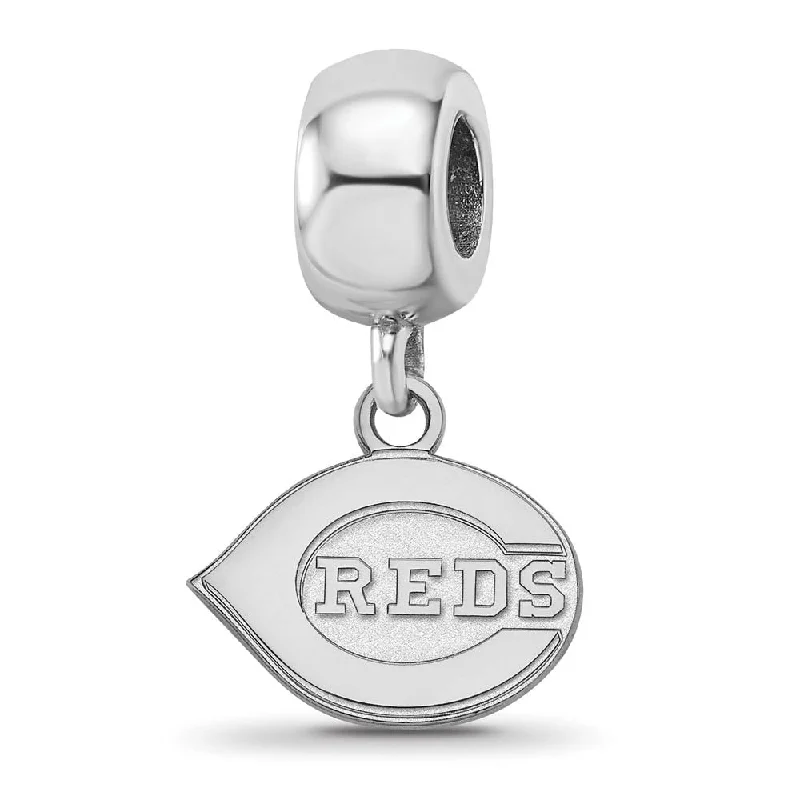 Premium Jewelry, Premium Discounts – Act Fast Sterling Silver Rhodium Plated MLB Cincinnati Reds XS Dangle Bead Premium Jewelry, Premium Discounts – Act Fast Sterling Silver Rhodium Plated MLB Cincinnati Reds XS Dangle Bead