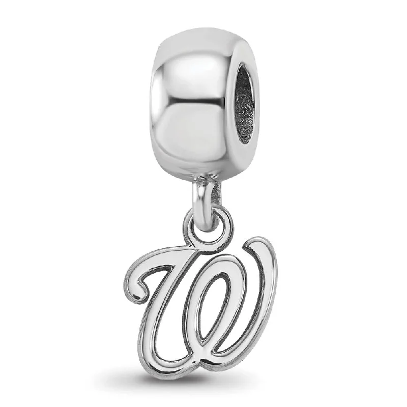 Stunning Statement Jewelry, Unbeatable Discounts Sterling Silver Rhodium Plated MLB Washington Nationals Dangle Bead Stunning Statement Jewelry, Unbeatable Discounts Sterling Silver Rhodium Plated MLB Washington Nationals Dangle Bead