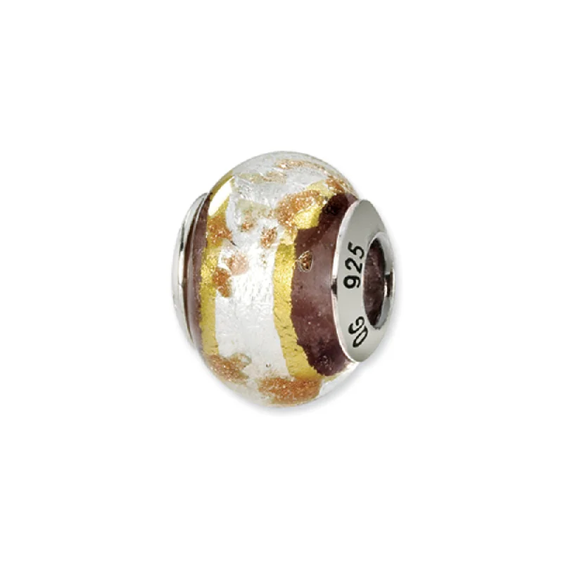 Seasonal Jewelry Clearance – Best Styles At The Lowest Prices Sterling Silver, White, Golden and Brown Murano Glass Bead Charm Seasonal Jewelry Clearance – Best Styles At The Lowest Prices Sterling Silver, White, Golden and Brown Murano Glass Bead Charm