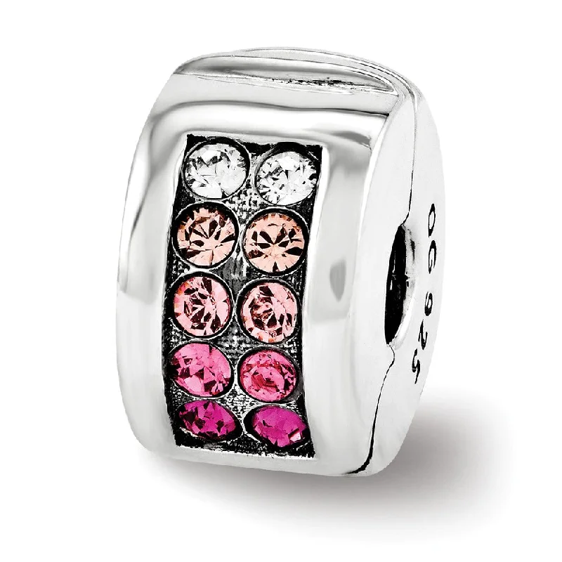 Jewelry Clearance Event – Last Chance For Stunning Deals Sterling Silver with Pink Crystals Hinged Clip Bead Charm Jewelry Clearance Event – Last Chance For Stunning Deals Sterling Silver with Pink Crystals Hinged Clip Bead Charm