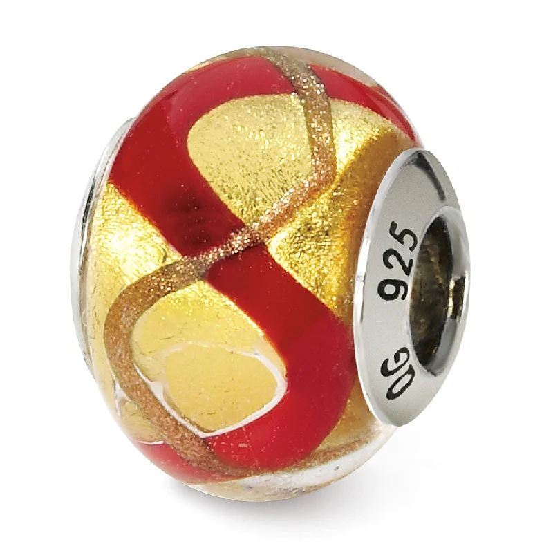 Personalized Jewelry Sale – Unique Gifts At Low Prices Sterling Silver, Yellow and Red Swirl Murano Glass Bead Charm Personalized Jewelry Sale – Unique Gifts At Low Prices Sterling Silver, Yellow and Red Swirl Murano Glass Bead Charm