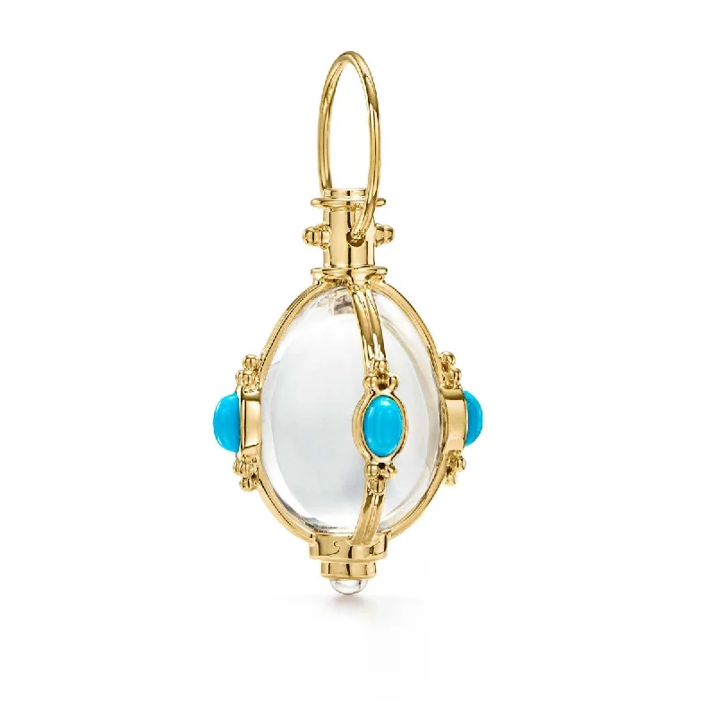 Fashion-Forward Jewelry At Incredible Prices Temple St. Clair Medium Turquoise Rock Crystal Amulet Fashion-Forward Jewelry At Incredible Prices Temple St. Clair Medium Turquoise Rock Crystal Amulet