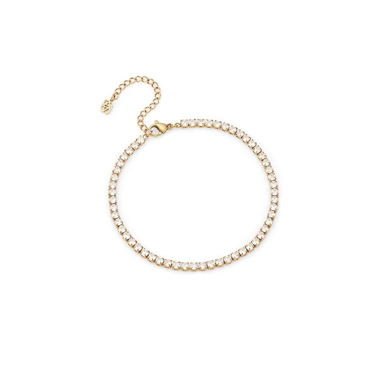 Shop Trending Jewelry With Exclusive Savings Tennis Chain Anklet (Gold)