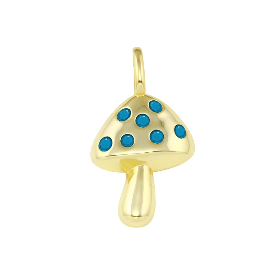 High-End Sparkle, Low-End Prices – Jewelry Sale Live Turquoise Mushroom Charm