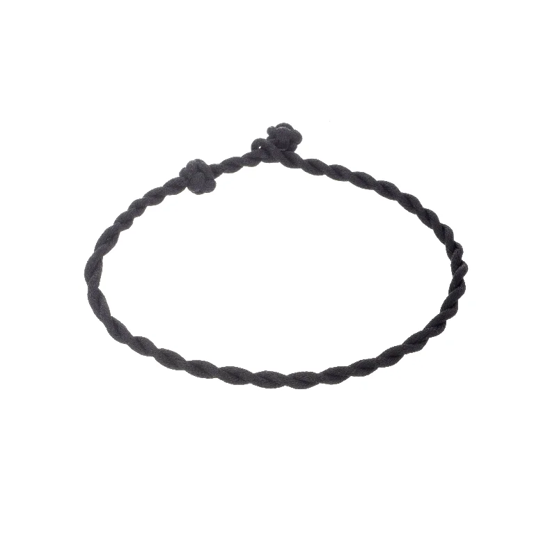 Sparkle In Style With Our Best Jewelry Deals Twisted Braid Black Satin Cord Anklet