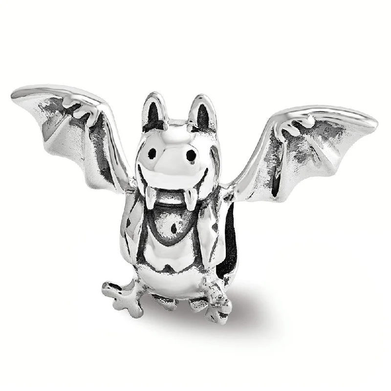Big Savings On Your Favorite Jewelry Pieces Vampire Bat Bead Charm in Antiqued Sterling Silver Big Savings On Your Favorite Jewelry Pieces Vampire Bat Bead Charm in Antiqued Sterling Silver