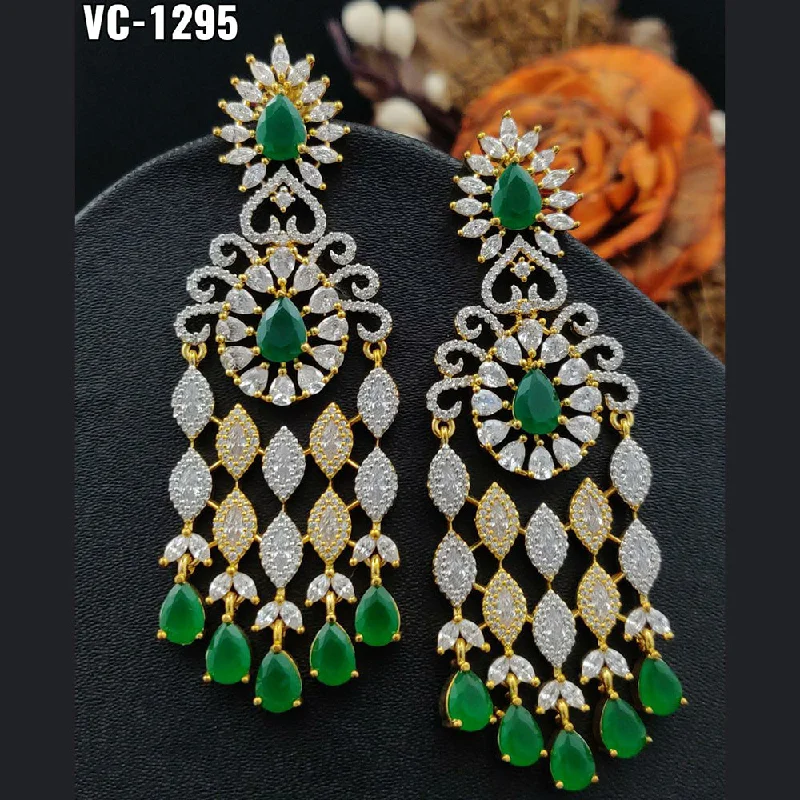 Bestselling Jewelry Now On Sale – Elevate Your Look Vivah Creation 2 tone Plated AD Stone Dangler Earrings Bestselling Jewelry Now On Sale – Elevate Your Look Vivah Creation 2 tone Plated AD Stone Dangler Earrings