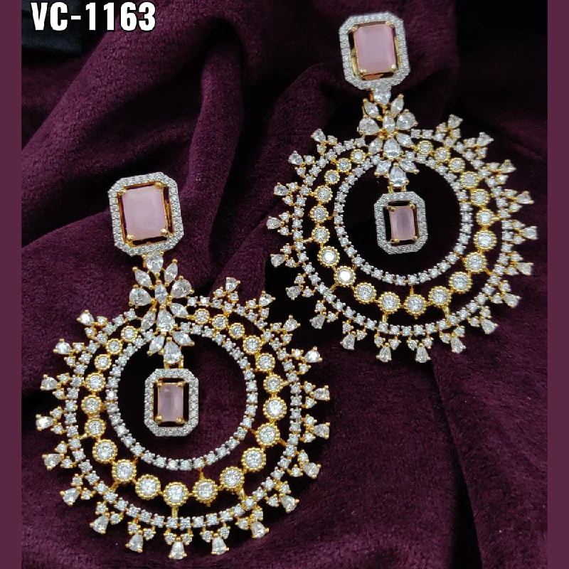 Exclusive Online Discounts On Stylish Jewelry Vivah Creation Gold Plated AD Stone Dangler Earrings Exclusive Online Discounts On Stylish Jewelry Vivah Creation Gold Plated AD Stone Dangler Earrings