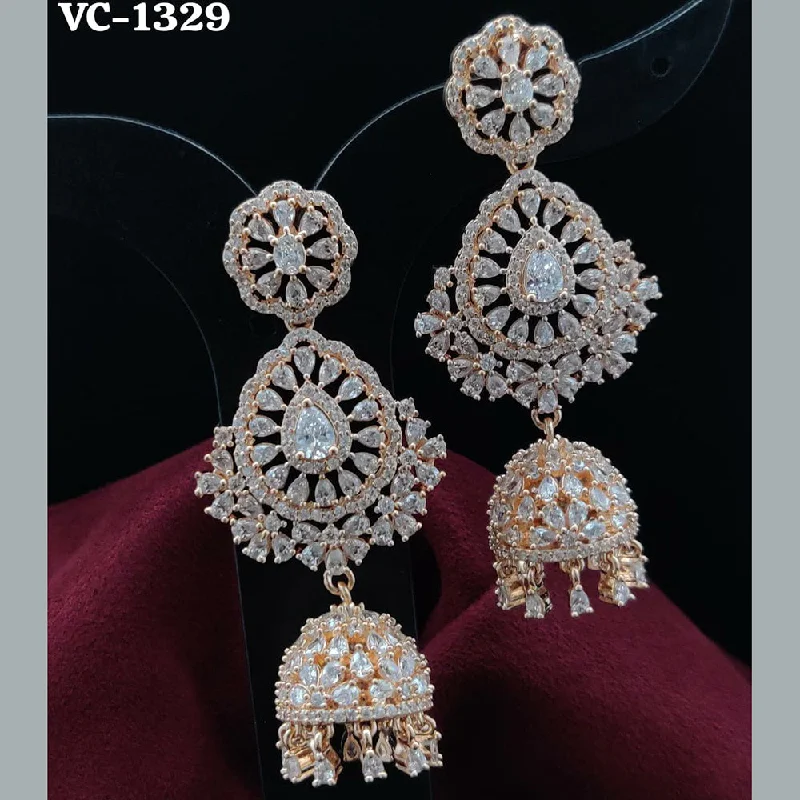 Get The Best Deals On Timeless Jewelry Pieces Vivah Creation Gold Plated AD Stone Dangler Earrings Get The Best Deals On Timeless Jewelry Pieces Vivah Creation Gold Plated AD Stone Dangler Earrings