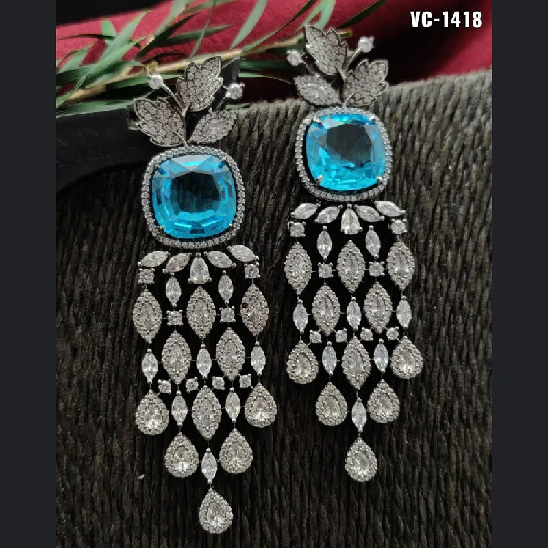 Trending Jewelry Now Available At Exclusive Prices Vivah Creation Oxidised Plated AD Stone Dangler Earrings Trending Jewelry Now Available At Exclusive Prices Vivah Creation Oxidised Plated AD Stone Dangler Earrings