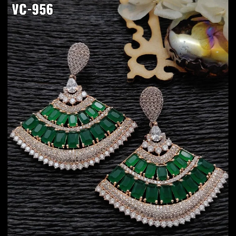 Unmissable Discounts On Timeless Jewelry Pieces Vivah Creation Rose Gold Plated AD Stone Dangler Earrings Unmissable Discounts On Timeless Jewelry Pieces Vivah Creation Rose Gold Plated AD Stone Dangler Earrings