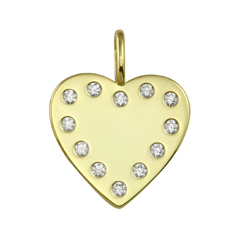 Upgrade Your Jewelry Collection For Less White Stones Heart Charm