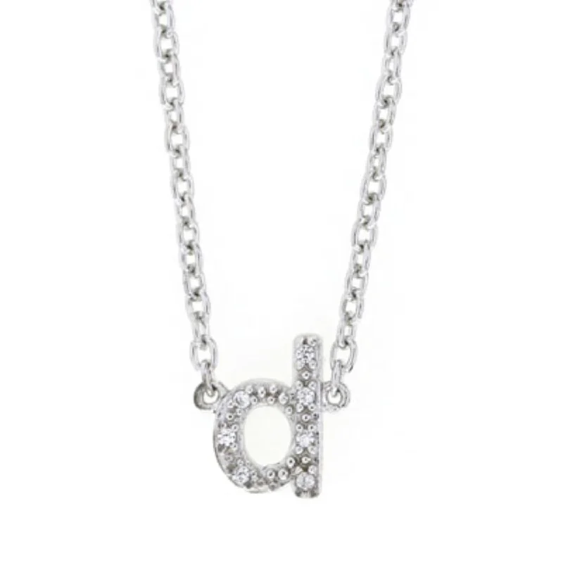 Affordable Glamour – Premium Jewelry For Less 1/25 CTW Diamond Initial 18-inch Pendant in Sterling Silver; Initial D Affordable Glamour – Premium Jewelry For Less 1/25 CTW Diamond Initial 18-inch Pendant in Sterling Silver; Initial D