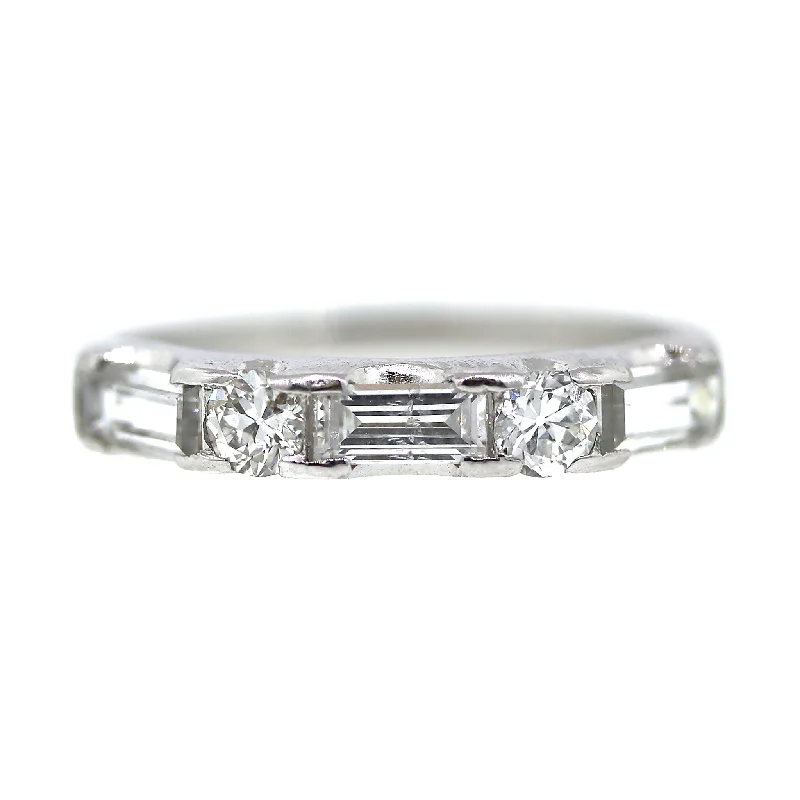 Sparkle For Less – Shop Our Limited-Time Jewelry Deals Platinum Baguette and Round Wedding Band Ring Size 6 Sparkle For Less – Shop Our Limited-Time Jewelry Deals Platinum Baguette and Round Wedding Band Ring Size 6