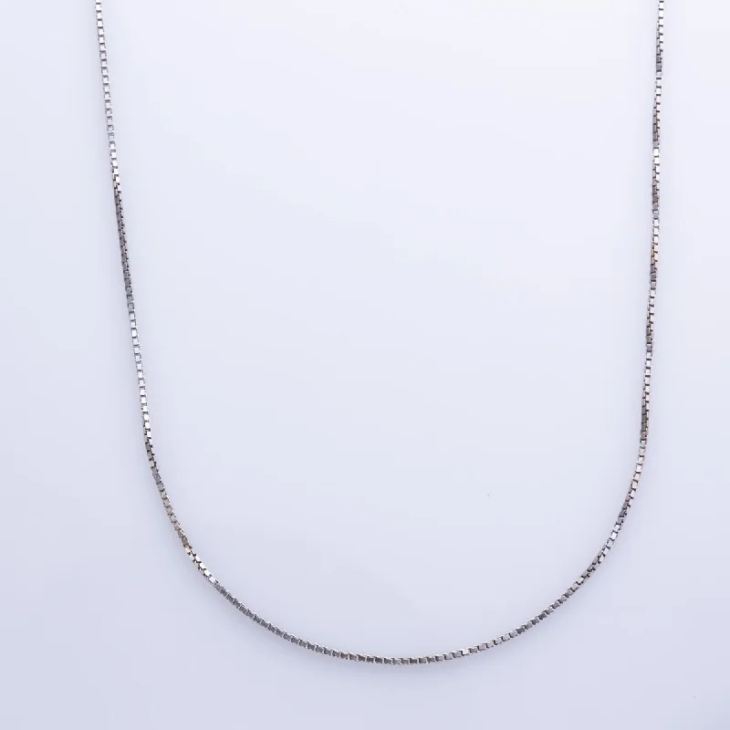 Jewelry Sale – Exclusive Styles At Lower Prices 10k White Gold Box Chain | 18" |