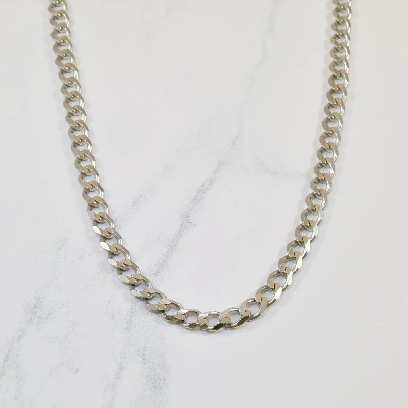 Unmissable Jewelry Clearance – Final Reductions 10k White Gold Curb Chain | 6mm | 20" | Unmissable Jewelry Clearance – Final Reductions 10k White Gold Curb Chain | 6mm | 20" |