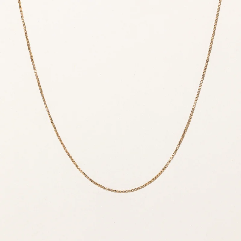 Get Ready To Sparkle – Special Jewelry Discounts 10k Yellow Gold Box Link Chain | 24" | Get Ready To Sparkle – Special Jewelry Discounts 10k Yellow Gold Box Link Chain | 24" |