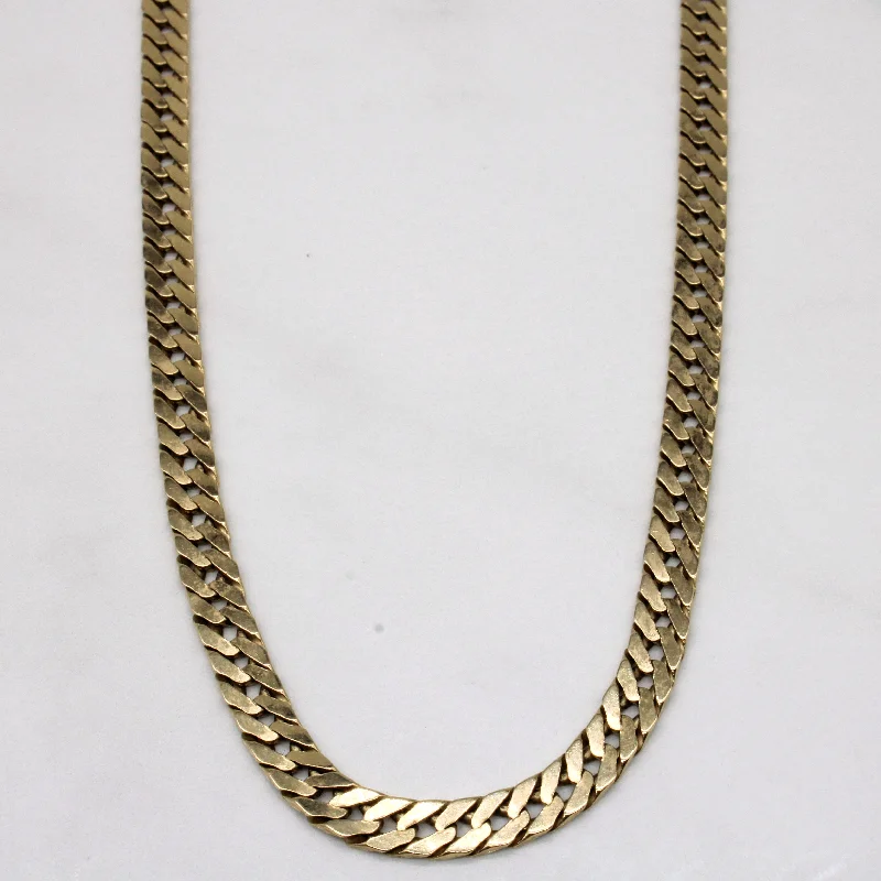 Unmissable Deals On Handmade Jewelry Collections 10k Yellow Gold Cuban Link Chain | 21" | Unmissable Deals On Handmade Jewelry Collections 10k Yellow Gold Cuban Link Chain | 21" |