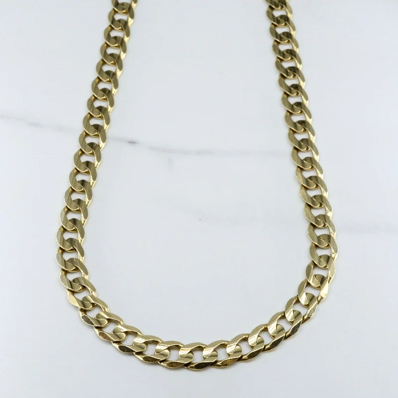 High-End Jewelry, Now More Affordable Than Ever 10k Yellow Gold Heavy Curb Chain | 22" | High-End Jewelry, Now More Affordable Than Ever 10k Yellow Gold Heavy Curb Chain | 22" |