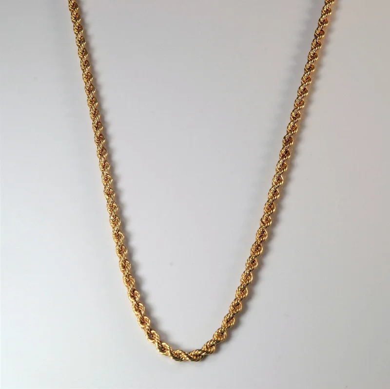 Upgrade Your Jewelry Collection For Less 10k Yellow Gold Rope Chain | 26" |