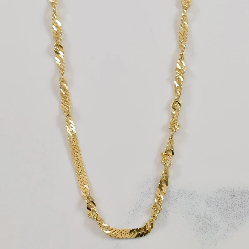 Exclusive Savings On Timeless Jewelry Pieces 10k Yellow Gold Singapore Chain | 17.5" | Exclusive Savings On Timeless Jewelry Pieces 10k Yellow Gold Singapore Chain | 17.5" |