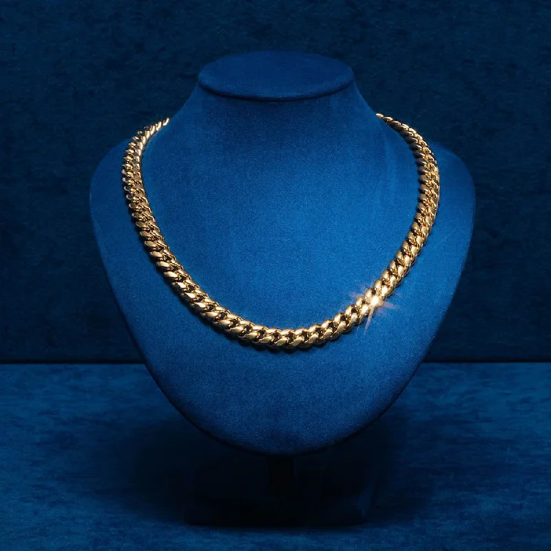 Premium Diamond Jewelry For Unforgettable Moments 10MM Cuban Link Chain 14K Yellow Gold Premium Diamond Jewelry For Unforgettable Moments 10MM Cuban Link Chain 14K Yellow Gold